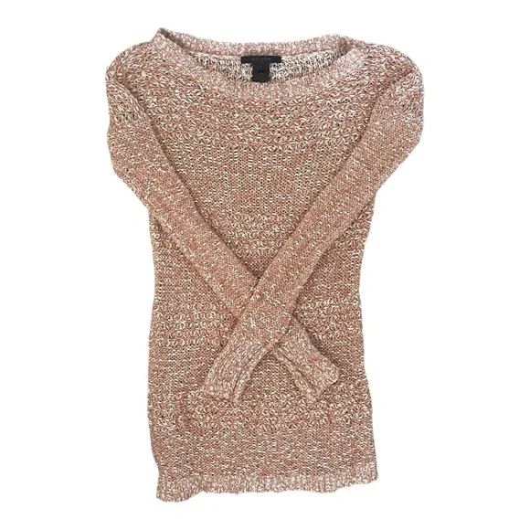 Scoop NYC Loose-Knit Cashmere/Silk Peach/Blush Sweater or Dress.Size Small. GUC. - Picture 13 of 14